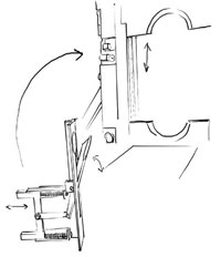 drawing of the release handle
